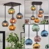 Koyoto Plafoniera, Lampada a sfera Blu, Oro, Verde, Ramato, 5-Luci