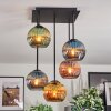 Koyoto Plafoniera, Lampada a sfera Blu, Oro, Verde, Ramato, 5-Luci