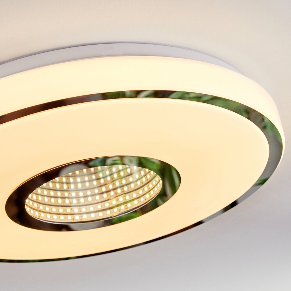 Loron Plafoniera, Panel LED Argento, Bianco, 1-Luce