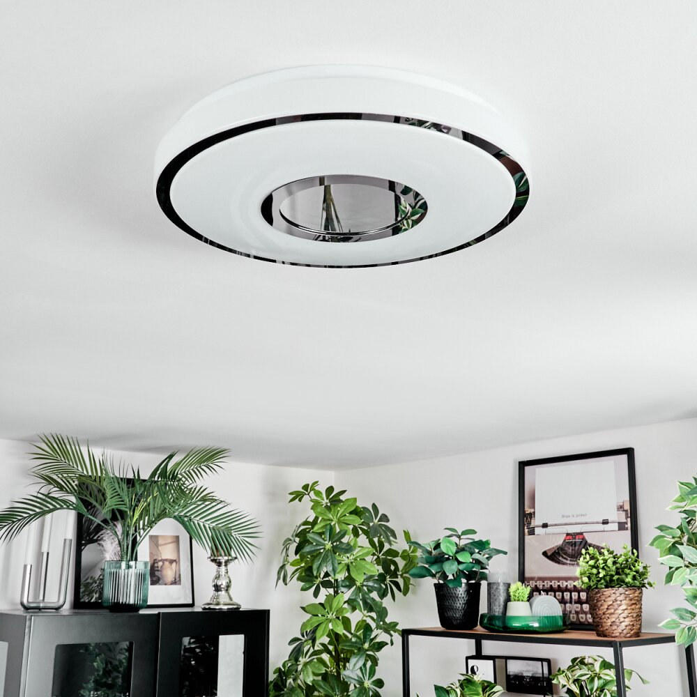 Loron Plafoniera, Panel LED Argento, Bianco, 1-Luce