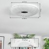 Luvan Plafoniera LED Bianco, 1-Luce