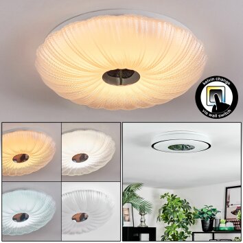 Luvan Plafoniera LED Bianco, 1-Luce
