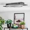 Lidor Plafoniera LED Nero, Argento, 1-Luce