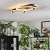 Lidor Plafoniera LED Nero, Argento, 1-Luce