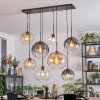 Koyoto Lampadario a sospensione, Lampada a sfera, Lampada a sospensione Antracite, Argento, Bianco, 8-Luci