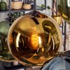 Koyoto Lampadario a sospensione, Lampada a sfera, Lampada a sospensione Blu, Oro, Verde, Ramato, 6-Luci
