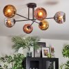 Ripoll Plafoniera, Lampada a sfera Cromo, Oro, Ramato, Grigio fumo, 6-Luci
