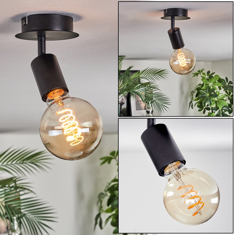Geira Plafoniera, Faretto da soffitto, Faretto da parete Nero, 1-Luce main product photo