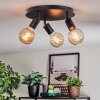 Geira Plafoniera, Faretto da soffitto Nero, 3-Luci