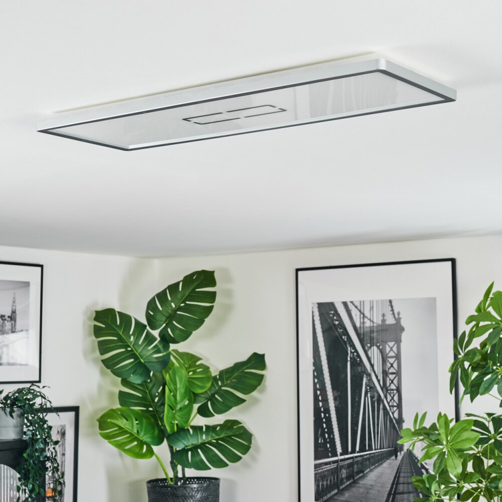Simonstorp Plafoniera, Panel LED Argento, Bianco, 1-Luce