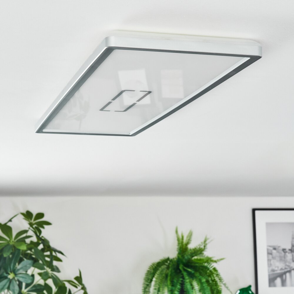 Simonstorp Plafoniera, Panel LED Argento, Bianco, 1-Luce