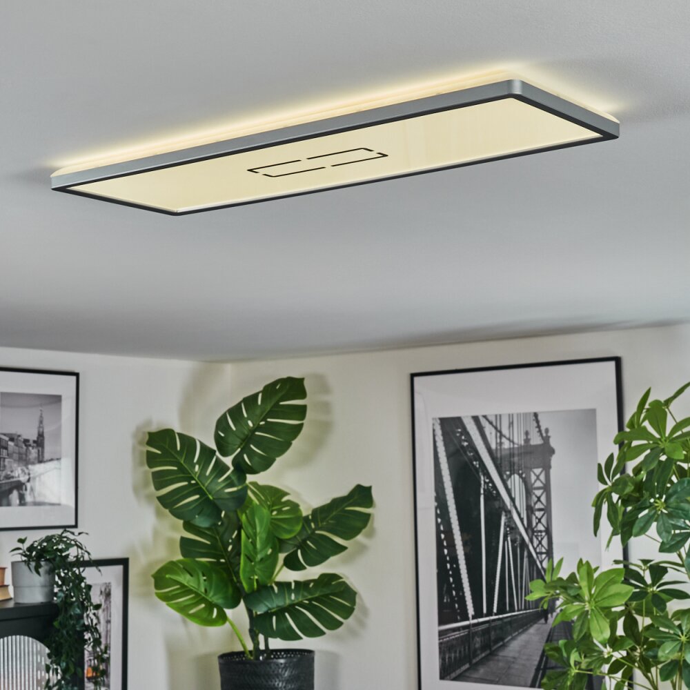 Simonstorp Plafoniera, Panel LED Argento, Bianco, 1-Luce