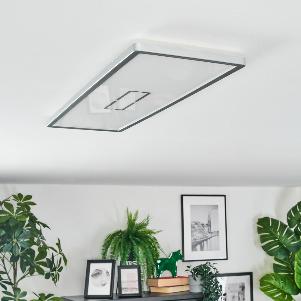 Simonstorp Plafoniera, Panel LED Argento, Bianco, 1-Luce