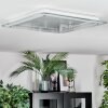 Ipres Plafoniera, Panel LED Argento, Bianco, 1-Luce