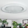 Ipres Plafoniera, Panel LED Argento, Bianco, 1-Luce