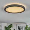Xarel Plafoniera, Panel LED Nero, 1-Luce