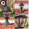 Naofe Lampada con piedistallo, Illuminazione viale Nero, 1-Luce