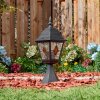 Naofe Lampada con piedistallo, Illuminazione viale Nero, 1-Luce