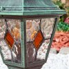 Naofe Lampada con piedistallo, Illuminazione viale Verde, Nero, 1-Luce