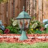 Naofe Lampada con piedistallo, Illuminazione viale Verde, Nero, 1-Luce
