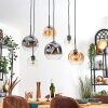 Ripoll Lampadario a sospensione, Lampada a sfera, Lampada a sospensione Ambrato, Chiaro, Grigio fumo, 6-Luci