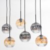 Ripoll Lampadario a sospensione, Lampada a sfera, Lampada a sospensione Ambrato, Chiaro, Grigio fumo, 6-Luci