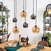 Ripoll Lampadario a sospensione, Lampada a sfera, Lampada a sospensione Ambrato, Grigio fumo, 6-Luci