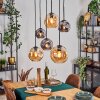 Ripoll Lampadario a sospensione, Lampada a sfera, Lampada a sospensione Ambrato, Grigio fumo, 6-Luci