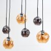 Ripoll Lampadario a sospensione, Lampada a sfera, Lampada a sospensione Ambrato, Grigio fumo, 6-Luci