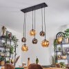 Ripoll Lampadario a sospensione, Lampada a sfera, Lampada a sospensione Ambrato, Grigio fumo, 6-Luci