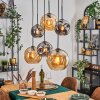 Ripoll Lampadario a sospensione, Lampada a sfera, Lampada a sospensione Ambrato, Grigio fumo, 6-Luci