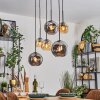 Ripoll Lampadario a sospensione, Lampada a sfera, Lampada a sospensione Ambrato, Grigio fumo, 6-Luci