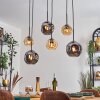 Ripoll Lampadario a sospensione, Lampada a sfera, Lampada a sospensione Ambrato, Grigio fumo, 6-Luci