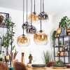 Ripoll Lampadario a sospensione, Lampada a sfera, Lampada a sospensione Ambrato, Chiaro, Grigio fumo, 6-Luci