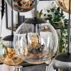 Gastor Lampadario a sospensione, Lampada a sfera, Lampada a sospensione Ambrato, Chiaro, Grigio fumo, 6-Luci