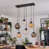 Gastor Lampadario a sospensione, Lampada a sfera, Lampada a sospensione Ambrato, Chiaro, Grigio fumo, 6-Luci