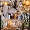 Gastor Lampadario a sospensione, Lampada a sfera, Lampada a sospensione Ambrato, Chiaro, Grigio fumo, 8-Luci