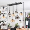 Gastor Lampadario a sospensione, Lampada a sfera, Lampada a sospensione Ambrato, Chiaro, Grigio fumo, 8-Luci