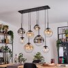 Gastor Lampadario a sospensione, Lampada a sfera, Lampada a sospensione Ambrato, Chiaro, Grigio fumo, 8-Luci