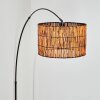 Cando Lampada da terra Cromo, Nero, 1-Luce