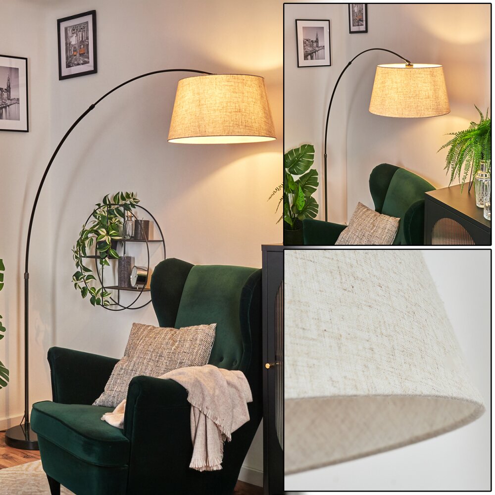 Bassagoda Lampada da terra Cromo, Nero, 1-Luce main product photo