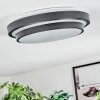 Orvan Plafoniera, Panel LED Nero, Bianco, 1-Luce