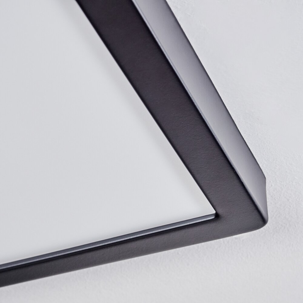 Isela Plafoniera, Panel LED Nero, 1-Luce
