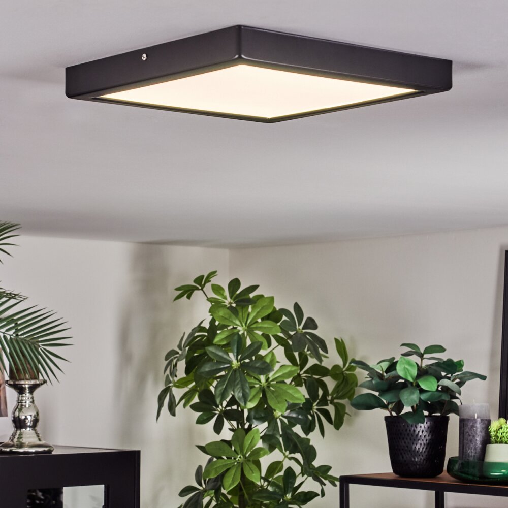 Isela Plafoniera, Panel LED Nero, 1-Luce