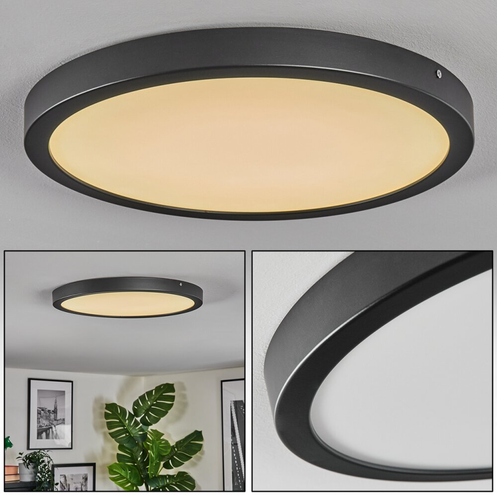Isela Plafoniera, Panel LED Nero, 1-Luce main product photo