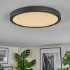 Isela Plafoniera, Panel LED Nero, 1-Luce