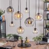 Koyoto Lampadario a sospensione, Lampada a sfera, Lampada a sospensione Ambrato, Chiaro, Grigio fumo, 8-Luci