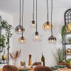 Koyoto Lampadario a sospensione, Lampada a sfera, Lampada a sospensione Ambrato, Chiaro, Grigio fumo, 6-Luci
