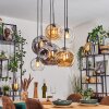 Ripoll Lampadario a sospensione, Lampada a sfera, Lampada a sospensione Ambrato, Chiaro, Grigio fumo, 6-Luci