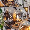 Ripoll Lampadario a sospensione, Lampada a sfera, Lampada a sospensione Ambrato, Chiaro, Grigio fumo, 6-Luci